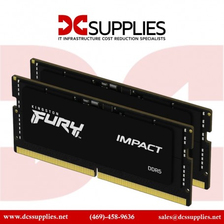 Kingston KF556S40IBK2-64 Fury Impact 64GB (2x32GB) 5600MT/s DDR5 SODIMM (KF556S40IBK2-64)