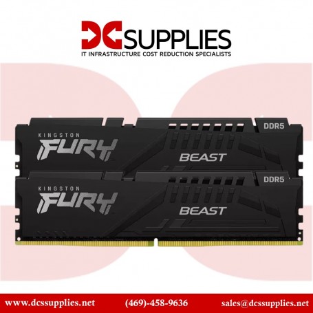 Kingston KF552C40BBK2-64 Fury Beast 64GB (2x32GB) 5200MHz DDR5 DIMM Kit (KF552C40BBK2-64)