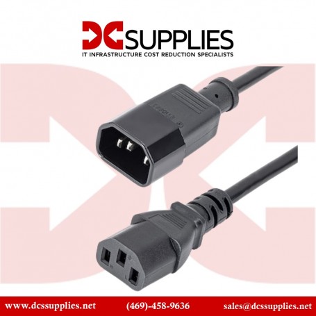 StarTech PXTC14C153 3 ft 14 AWG Computer Power Cord - IEC C14 to IEC C15 (PXTC14C153)