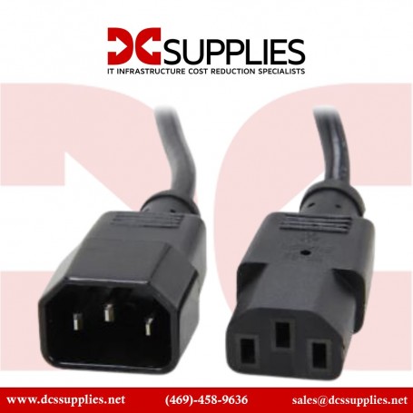 StarTech PXTC14C153 3 ft 14 AWG Computer Power Cord - IEC C14 to IEC C15 (PXTC14C153)