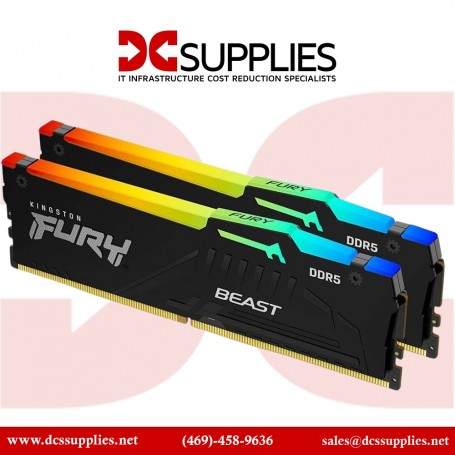 Kingston KF560C40BBAK2-16 16GB DDR5 6000MT/s CL40 Fury Beast RGB (KF560C40BBAK2-16)