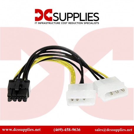 StarTech LP4PCIEX8ADP LP4 to 8-Pin PCIe Power Adapter 6" (LP4PCIEX8ADP)
