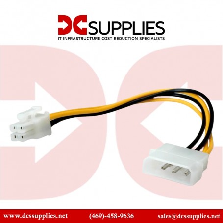 StarTech LP4P4ADAP 6-Inch LP4 to P4 Auxiliary Power Cable Adapter (LP4P4ADAP)