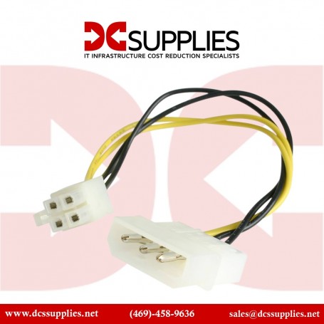 StarTech LP4P4ADAP 6-Inch LP4 to P4 Auxiliary Power Cable Adapter (LP4P4ADAP)