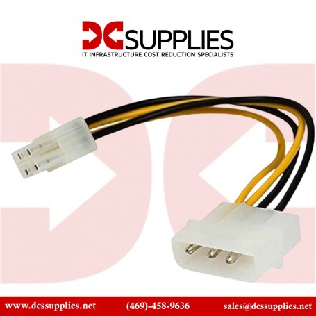 StarTech EPS48ADAP 6" 4 to 8 Pin EPS Power with LP4 Cable Adapter (EPS48ADAP)