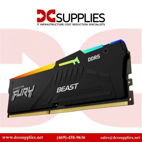 Kingston KF556C40BBAK2-64 64GB (2x32GB) 5600MT/s DDR5 CL40 DIMM Kit Fury Beast RGB (KF556C40BBAK2-64)