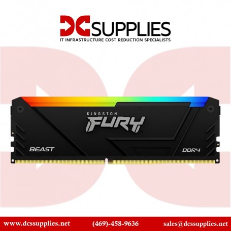 Kingston KF556C40BBAK2-64 64GB (2x32GB) 5600MT/s DDR5 CL40 DIMM Kit Fury Beast RGB (KF556C40BBAK2-64)