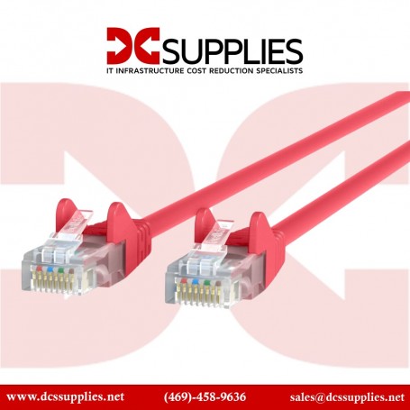 Belkin A3L791-03-RDS Cable CAT5E UTP RJ45M/M 3 Gray/Red Patch (A3L791-03-RDS)