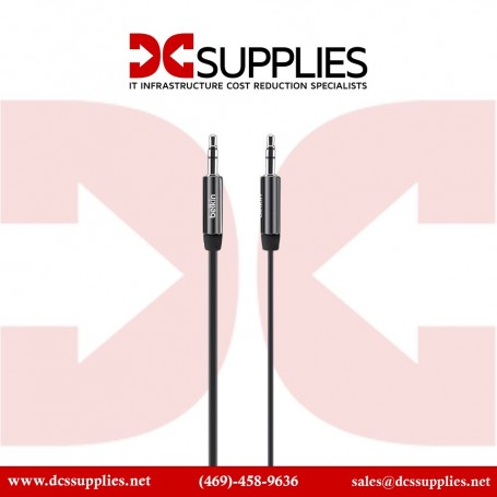 Belkin AV10127TT03-BLK MIXIT Aux Cable 3ft Black (AV10127TT03-BLK)