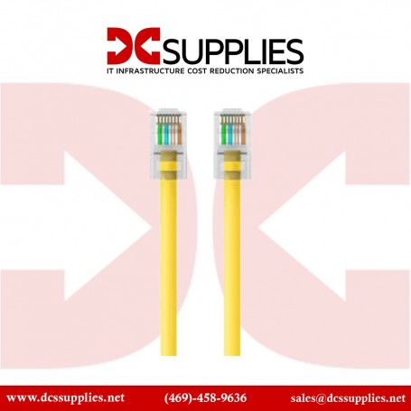 Belkin A3X126-25-YLW-M RJ45 CAT 5e UTP Crossover Cable 25-Ft Yellow Molded Connector (A3X126-25-YLW-M)