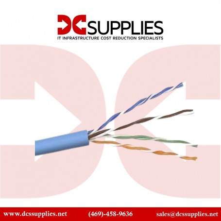 Belkin A7L504-1000-BLU CAT 5e Horizontal UTP Bulk Cable 1000-Ft Blue PVC Solid (A7L504-1000-BLU)
