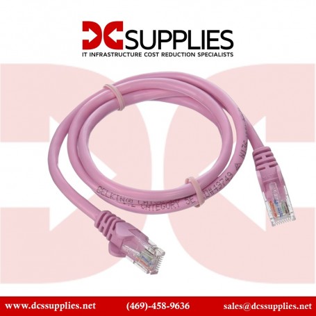 Belkin A3L791-07-PNK CAT 5e RJ45M/RJ45M Patch Cable 7-Ft Pink Snagless (A3L791-07-PNK)