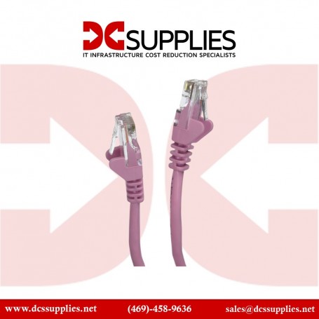 Belkin A3L791-07-PNK CAT 5e RJ45M/RJ45M Patch Cable 7-Ft Pink Snagless (A3L791-07-PNK)
