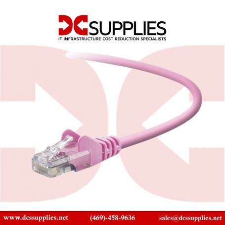 Belkin A3L791-07-PNK CAT 5e RJ45M/RJ45M Patch Cable 7-Ft Pink Snagless (A3L791-07-PNK)