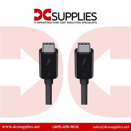 Belkin F2CD084BT0.8MBK Thunderbolt 3 USB-C to USB-C Cable, Thunderbolt Certified, 40 Gbps (F2CD084BT0.8MBK)
