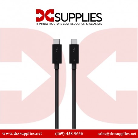 Belkin F2CD084BT0.8MBK Thunderbolt 3 USB-C to USB-C Cable, Thunderbolt Certified, 40 Gbps (F2CD084BT0.8MBK)