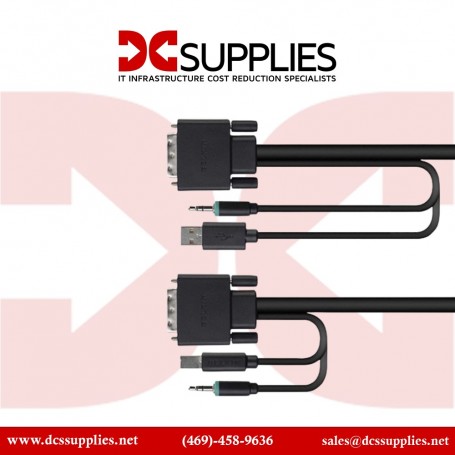 Belkin F1D9012B06T 6FT TAA DVI/USB/Audio SKVM Cable DVI-D M/M USB A/B Bag and Label (F1D9012B06T)