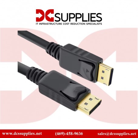 Belkin F1DN1VCBL-PP10T KVM Video Cable - DisplayPort to DisplayPort - TAA Compliant - 10 ft (F1DN1VCBL-PP10T)