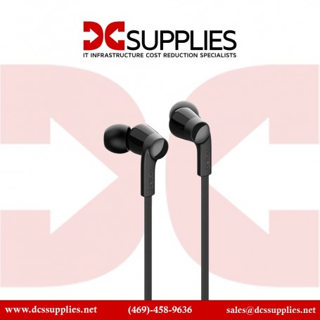 Belkin G3H0002BTBLK RockStar In-Ear Headphones with USB Type-C Connector (Black) (G3H0002BTBLK)