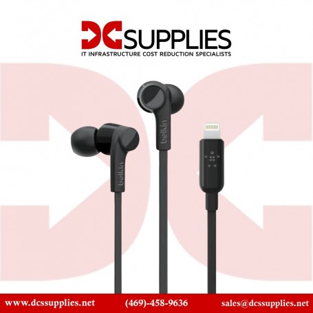 Belkin G3H0002BTBLK RockStar In-Ear Headphones with USB Type-C Connector (Black) (G3H0002BTBLK)