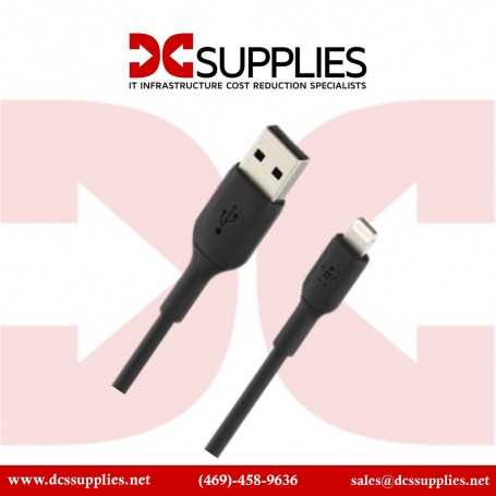 Belkin CAA002BT2MBK BoostCharge Braided Lightning to USB-A Cable (6.6ft Black) (CAA002BT2MBK)