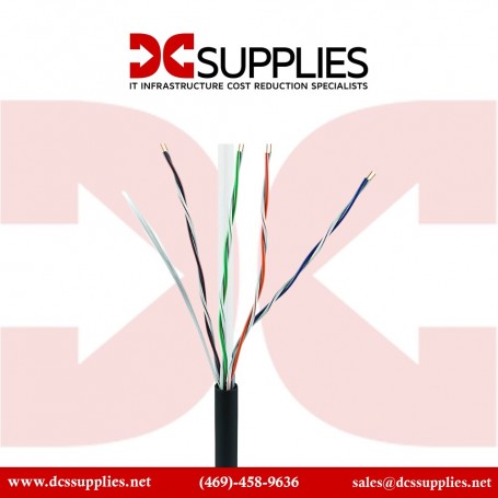 Belkin A7L704-500-BLK 500FT CAT6 Solid Bulk-PVC Network Cable Black (A7L704-500-BLK)