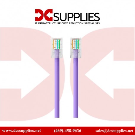 Belkin A3L980-06INPURS 6 inch CAT6 UTP Patch Cable RJ45 M/M Purple (A3L980-06INPURS)