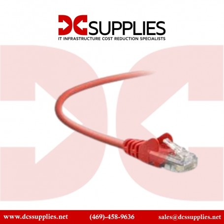 Belkin A3L980-06INREDS 6 inch CAT6 UTP Patch Cable RJ45 M/M Red (A3L980-06INREDS)