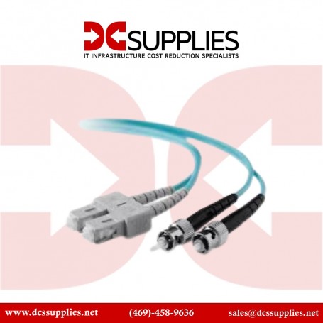 Belkin F2F40207-10M-G 10M Fiber St/SC Cable Lo MMD Aqua 10GB (F2F40207-10M-G)