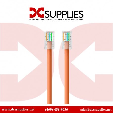Belkin A3L980-75-ORG-S 75FT CAT6 UTP Patch Cable RJ45 M/M Orange (A3L980-75-ORG-S)