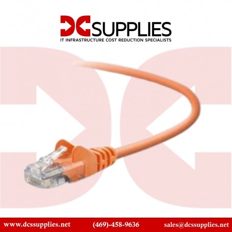 Belkin A3L980-75-ORG-S 75FT CAT6 UTP Patch Cable RJ45 M/M Orange (A3L980-75-ORG-S)