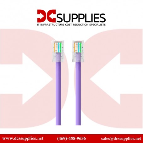 Belkin A3L980-75-PUR-S 75FT CAT6 UTP Patch Cable RJ45 M/M Pink (A3L980-75-PUR-S)