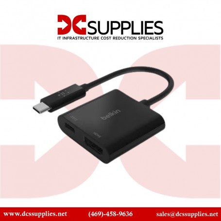 Belkin AVC002BK-BL Dual Port USB-C Charge Video Adapter (AVC002BK-BL)