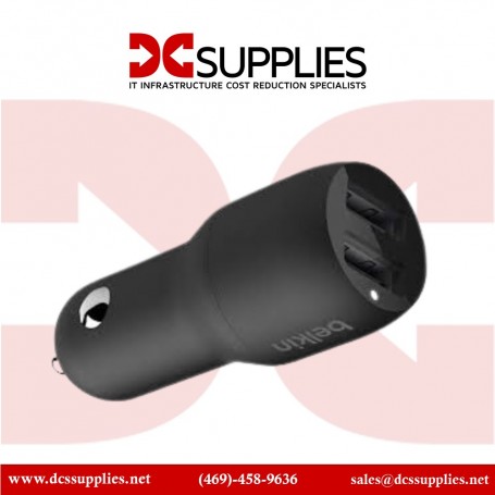 Belkin CCB001BTBK BOOSTCHARGE Dual USB-A Car Charger 24W (CCB001BTBK)
