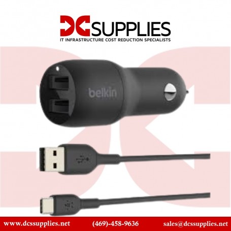 Belkin CCB001BTBK BOOSTCHARGE Dual USB-A Car Charger 24W (CCB001BTBK)