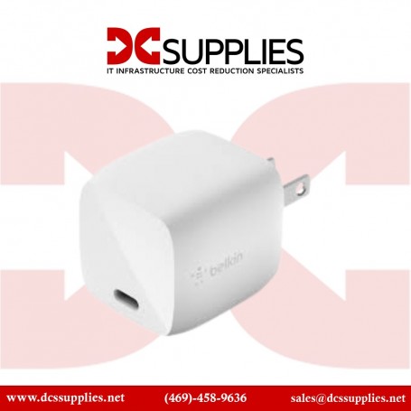 Belkin WCH001DQ1MWH-B6 BOOST CHARGE 30W USB-C GaN Wall Charger + USB-C Cable (WCH001DQ1MWH-B6)