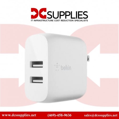 Belkin WCH003DQ2MWH-B6 BOOST CHARGE Dual USB-C PD GaN Wall Charger 68W + USB-C Cable (WCH003DQ2MWH-B6)