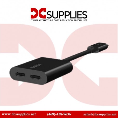 Belkin F7U081BTBLK USB Type-C Audio & Charge Adapter (F7U081BTBLK)