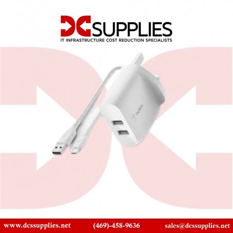Belkin WCH003DQWH BOOST CHARGE Dual USB-C PD GaN Wall Charger 68W (WCH003DQWH)