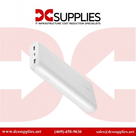 Belkin BPB003BTWT 20K Power Bank 15W USBC In USBA Out White (BPB003BTWT)