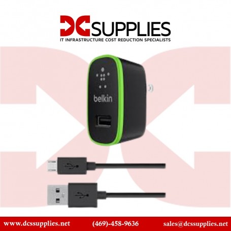 Belkin F8M886TT04-BLK 12W USB-A wall charger + USB-A to Micro-USB Cable – Black (F8M886TT04-BLK)