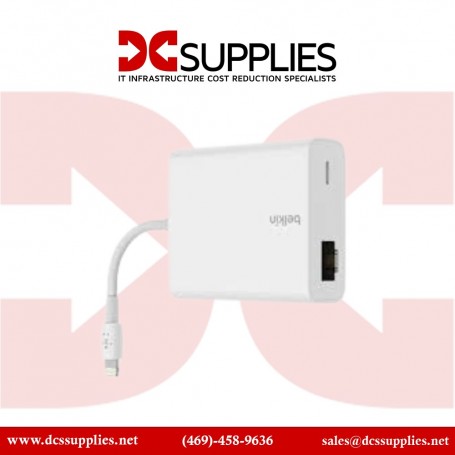 Belkin B2B165BT Ethernet + Power Adapter with Lightning Connector (B2B165BT)