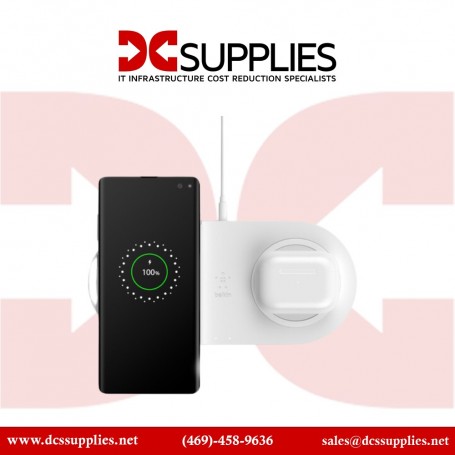 Belkin WIZ002TTWH Dual Wireless Charging Pads White (WIZ002TTWH)