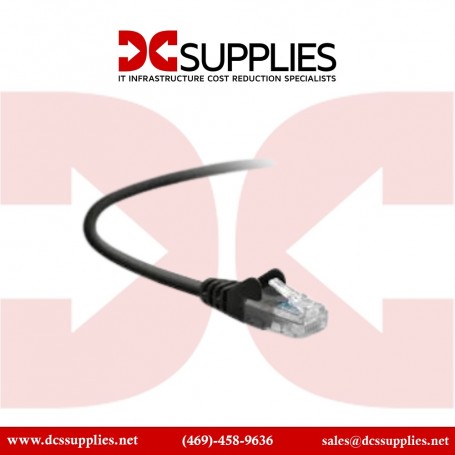 Belkin CE001B01-BLK-S Ethernet Cable – Black CAT6 Slim Gigabit Snagless UTP (CE001B01-BLK-S)