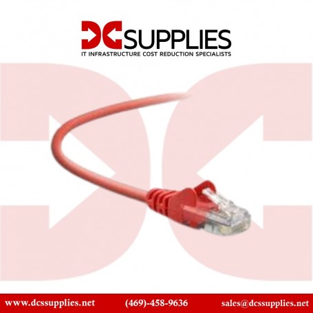 Belkin CE001B02-RED-S Ethernet Cable RED CAT6 Slim Gigabit Snagless UTP (CE001B02-RED-S)