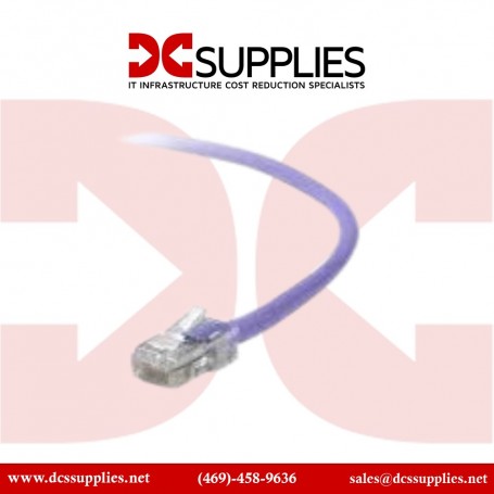 Belkin CE001B02-PUR-S Ethernet Cable CAT6 Slim Gigabit Snagless UTP (CE001B02-PUR-S)