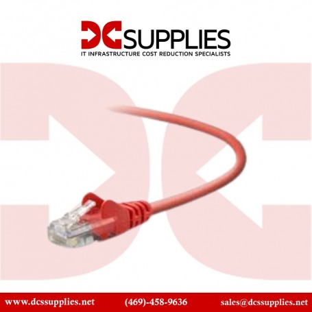 Belkin CE001B04-RED-S Ethernet Cable – Red CAT6 Slim Gigabit Snagless UTP (CE001B04-RED-S)