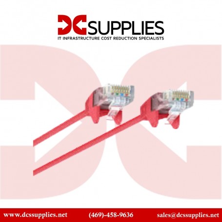 Belkin CE001B04-RED-S Ethernet Cable – Red CAT6 Slim Gigabit Snagless UTP (CE001B04-RED-S)