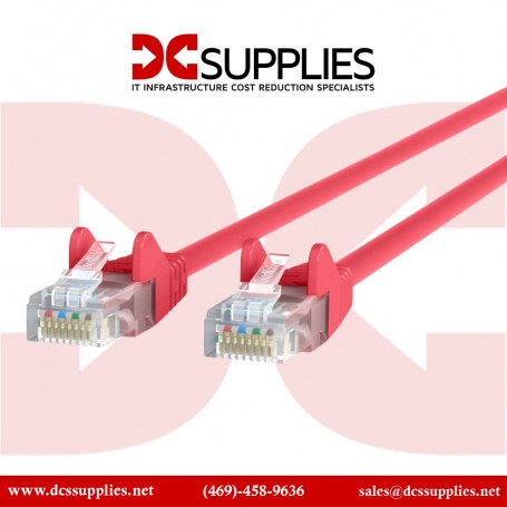 Belkin CE001B05-RED-S Ethernet Cable Red CAT6 Slim Gigabit Snagless UTP (CE001B05-RED-S)