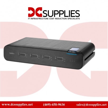 Belkin F1DN204KVM-UN-4 Universal 2nd Gen Secure KVM Switch, 4-Port Dual Head w/ CAC (F1DN204KVM-UN-4)